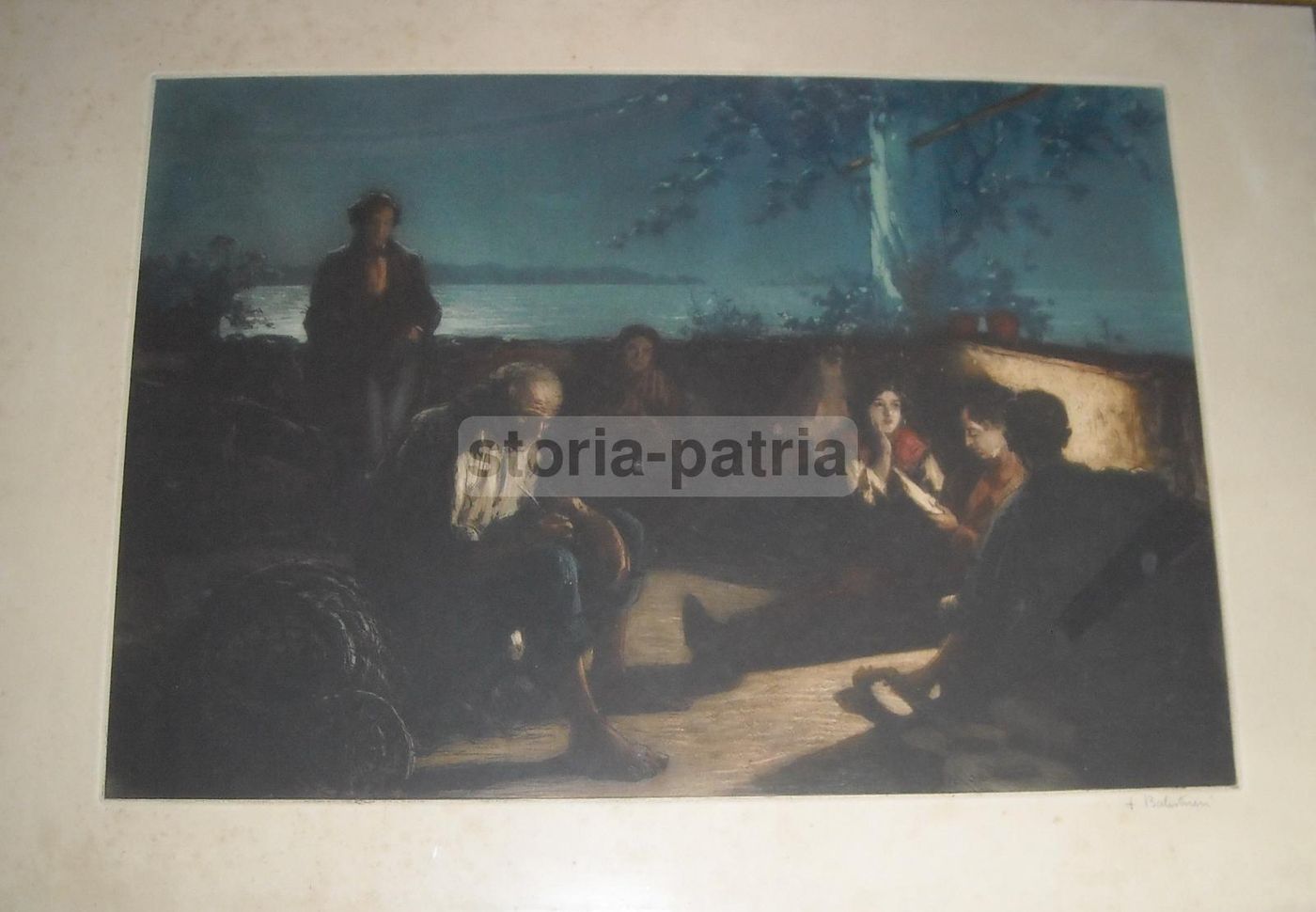 Graziella Di Lionello Balestrieri. Incisione All'Acquatinta A Colori, 1930 Circa