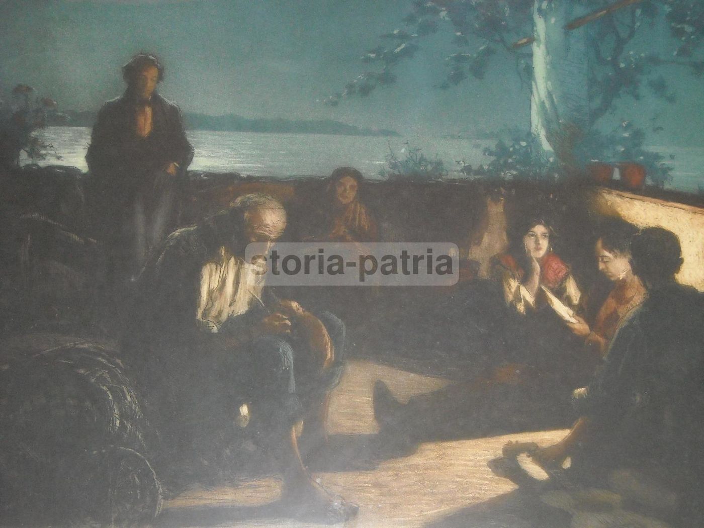 Graziella Di Lionello Balestrieri. Incisione All'Acquatinta A Colori, 1930 Circa
