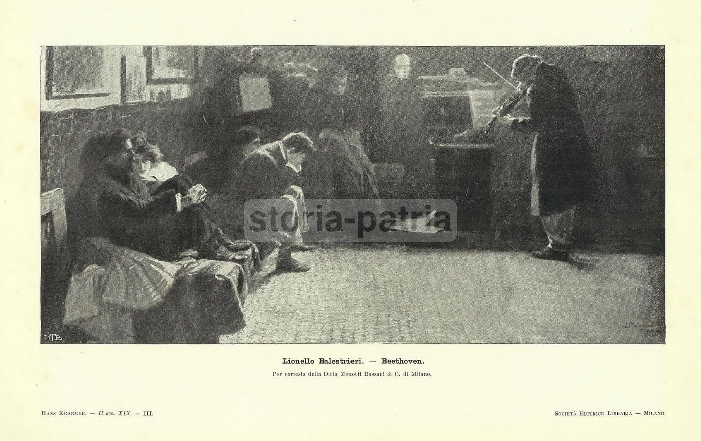 Stampa Lionello Balestrieri, Beethoven Al Violino, Anni '20