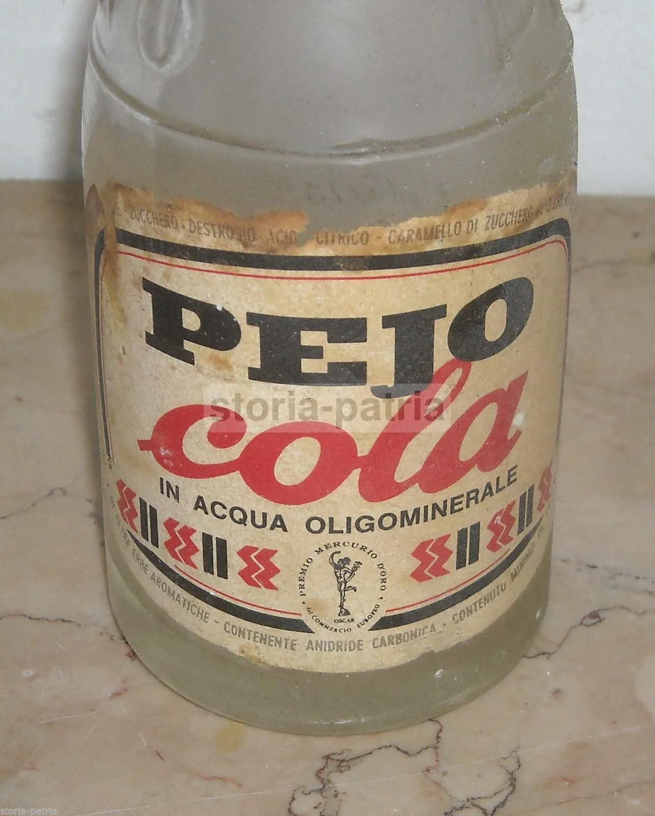 Vintage Pejo Cola Mineral Water Bottle, 1960s, Trentino