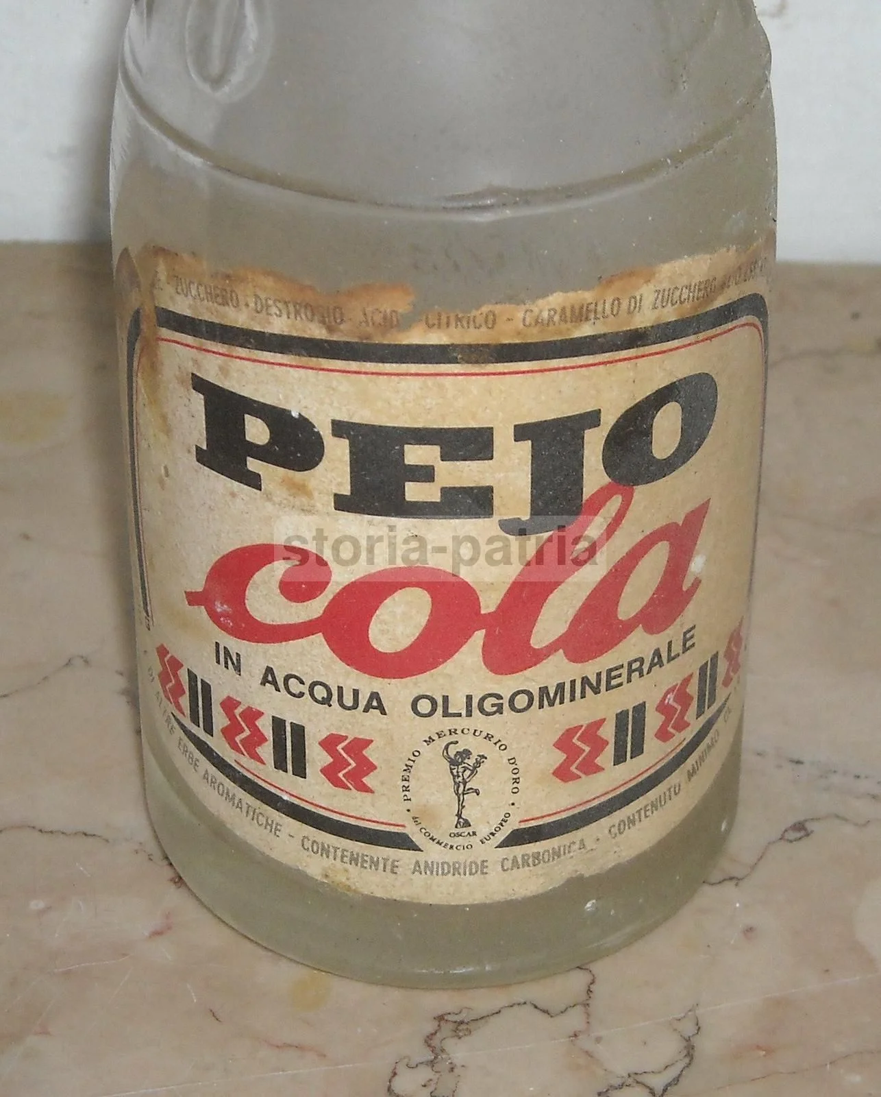 Vintage Pejo Cola Mineral Water Bottle, 1960s, Trentino