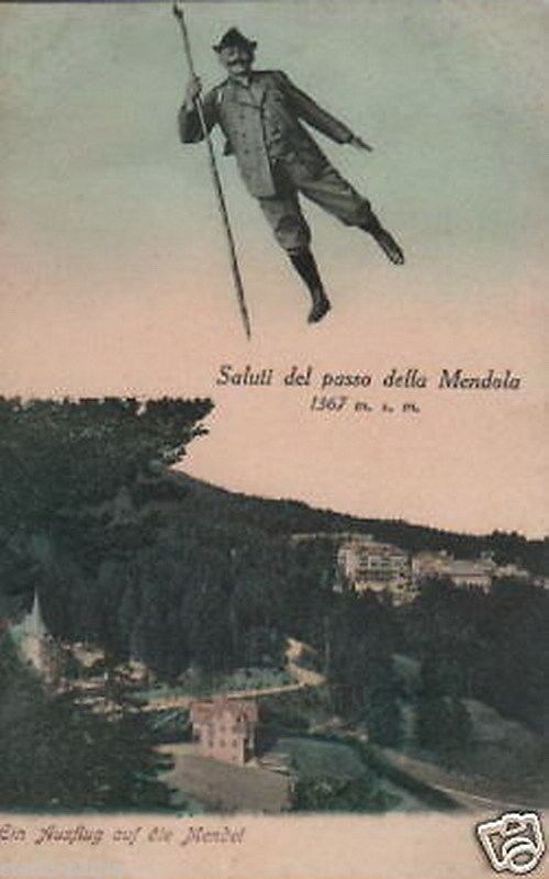 Cartolina Antica Panoramica Del Passo Della Mendola, Primo '900