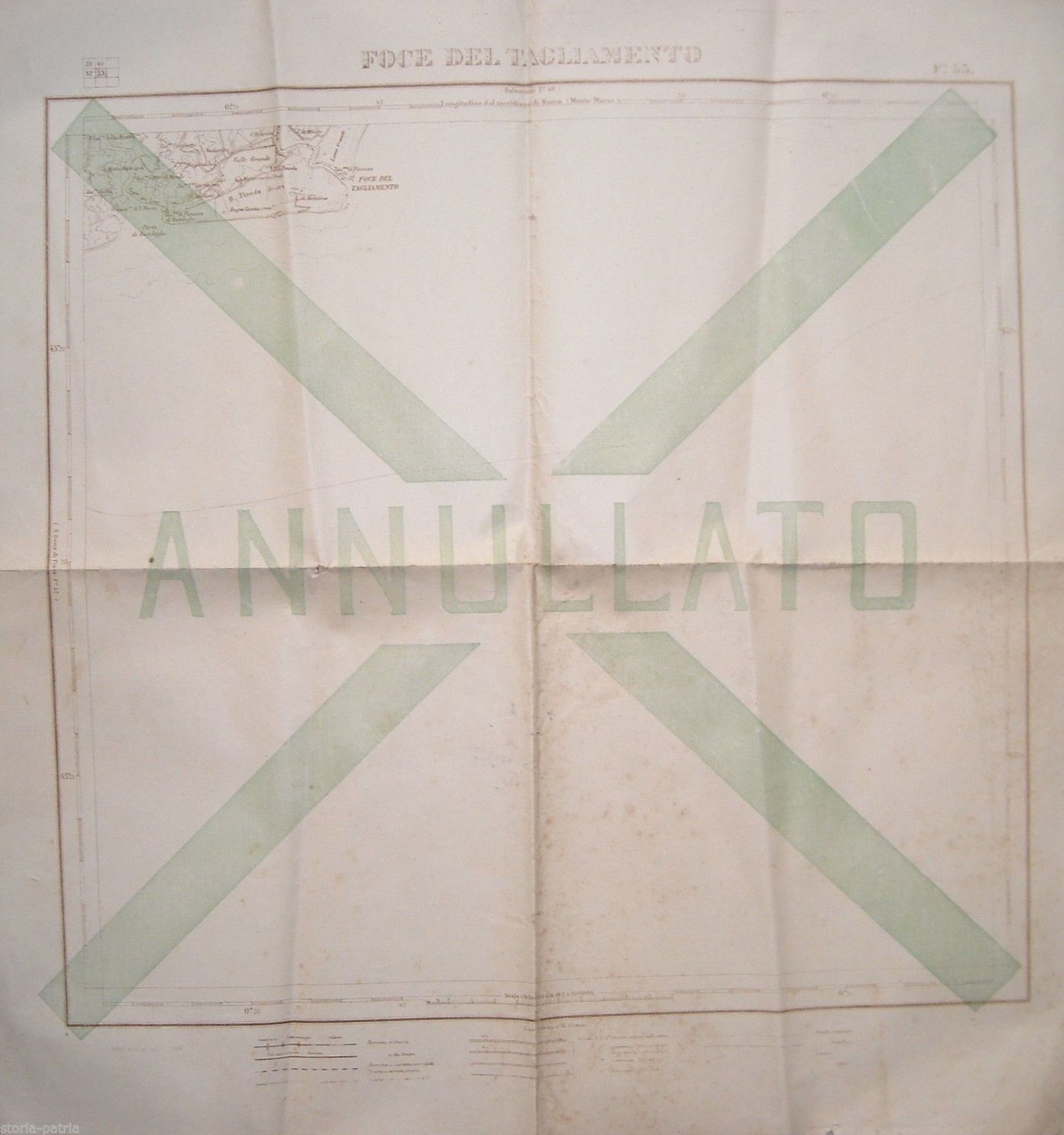Mappa Topografica Ala E Foce Del Tagliamento 1917 Grande Guerra IGM