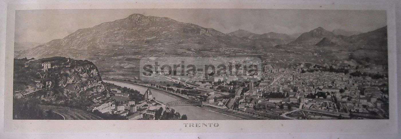 Fotografia Antica Di Trento, Veduta Panoramica, Circa Anni '30