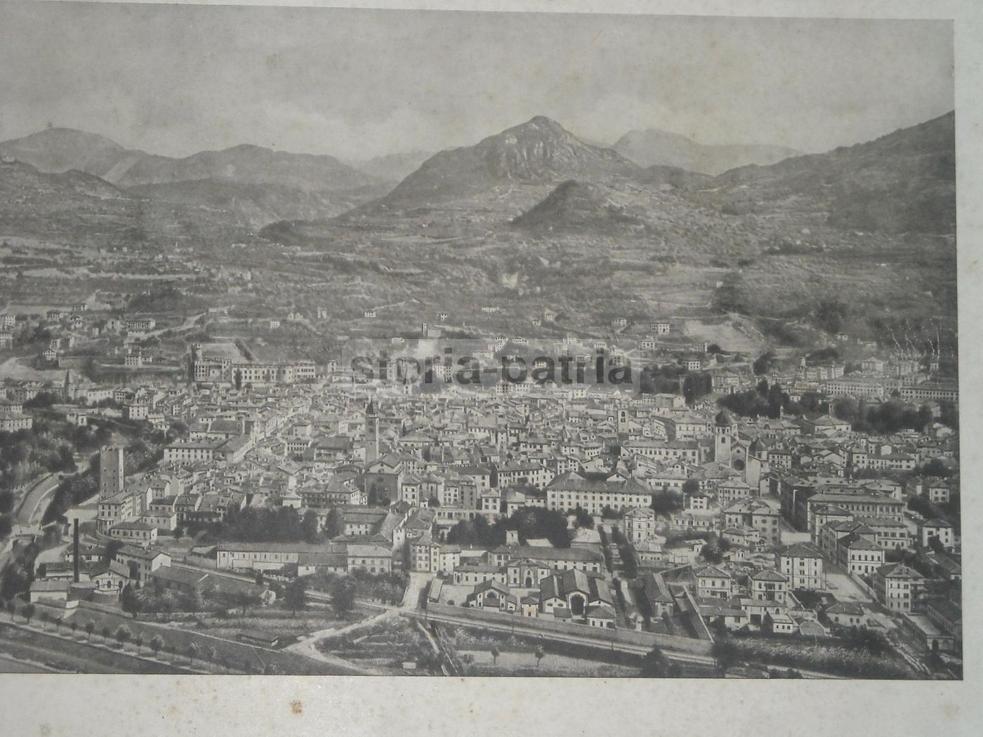 Fotografia Antica Di Trento, Veduta Panoramica, Circa Anni '30