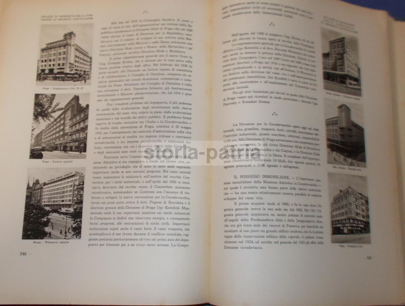Riunione Adriatica Di Sicurtà 1838 1938 Volume Centenario Trieste