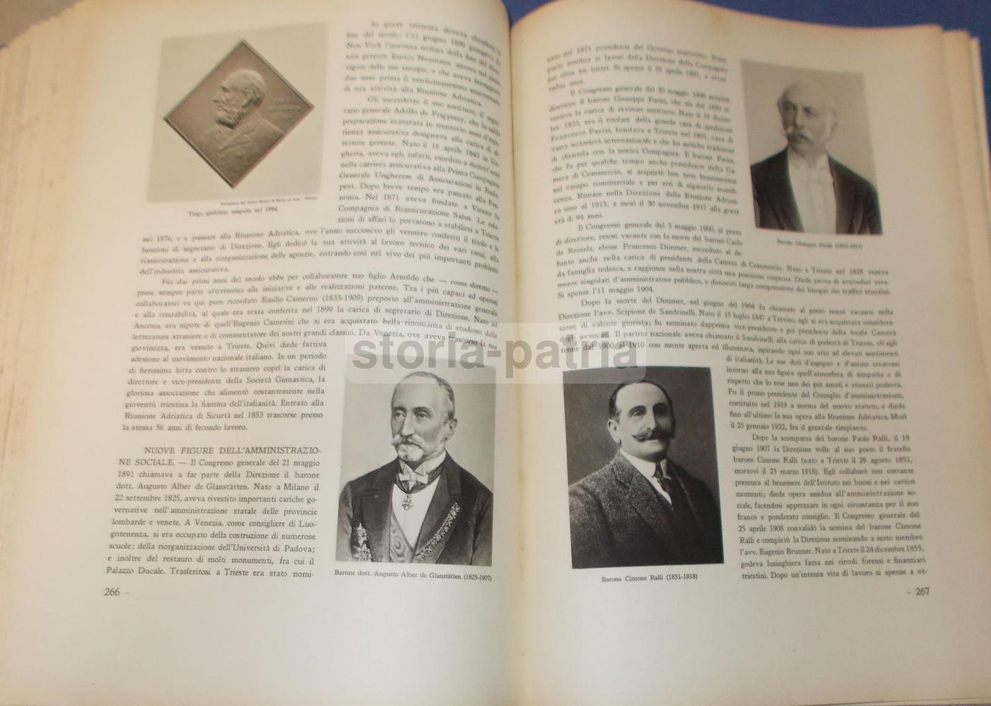 Riunione Adriatica Di Sicurtà 1838 1938 Volume Centenario Trieste