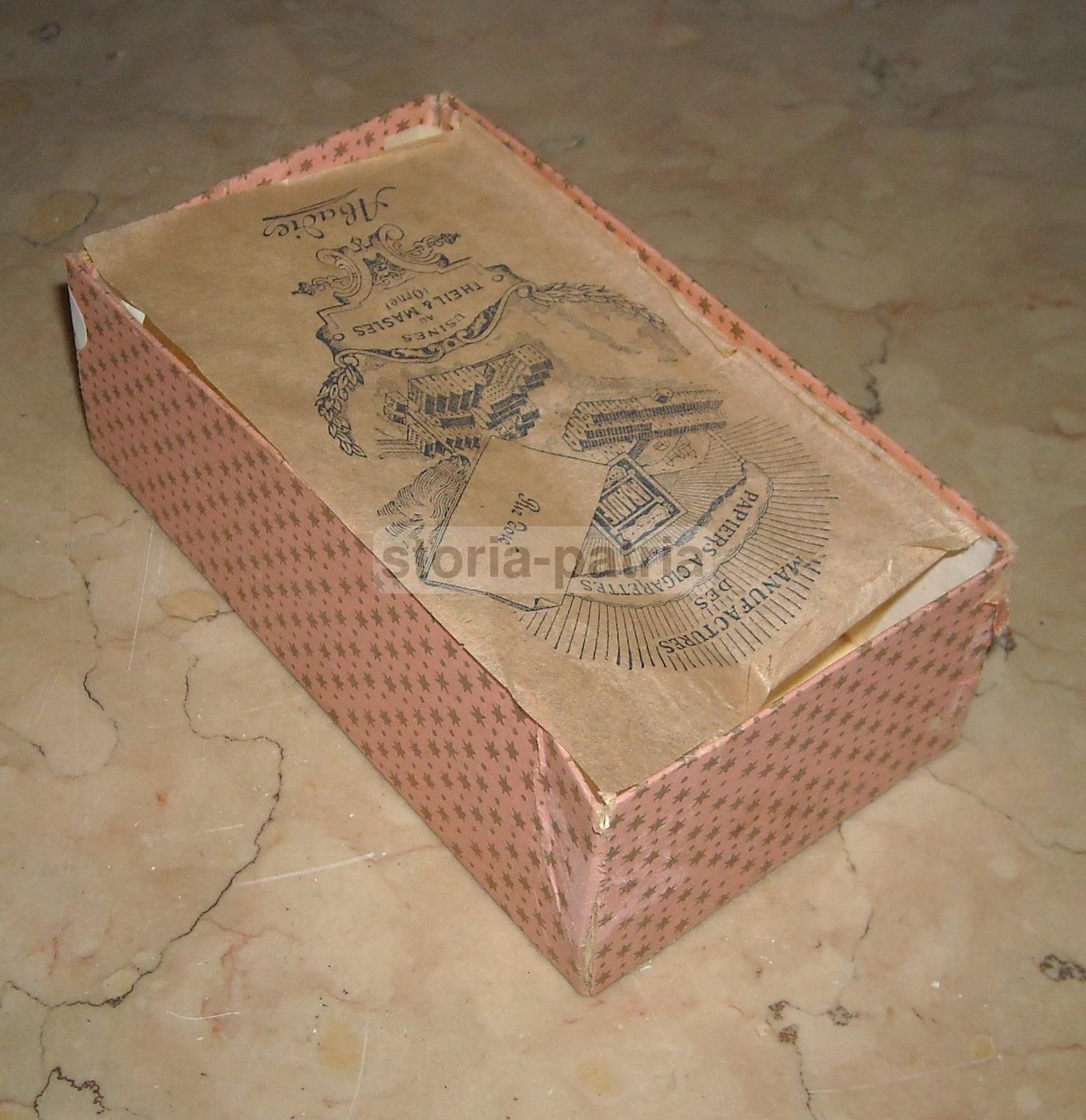 Astuccio Pubblicitario Riz Abadie Cartine Sigarette Trieste 1920