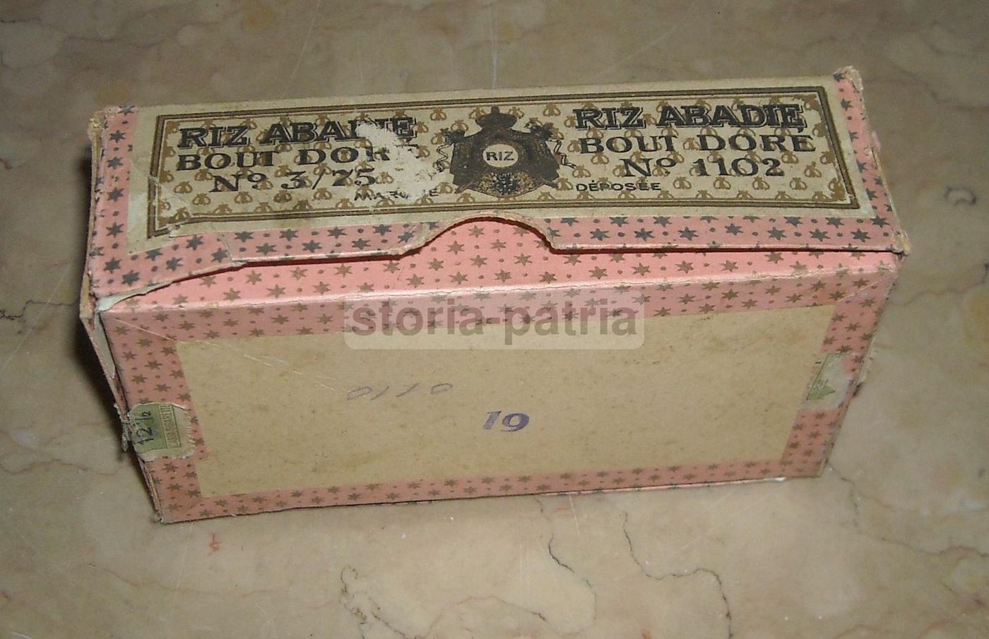 Astuccio Pubblicitario Riz Abadie Cartine Sigarette Trieste 1920