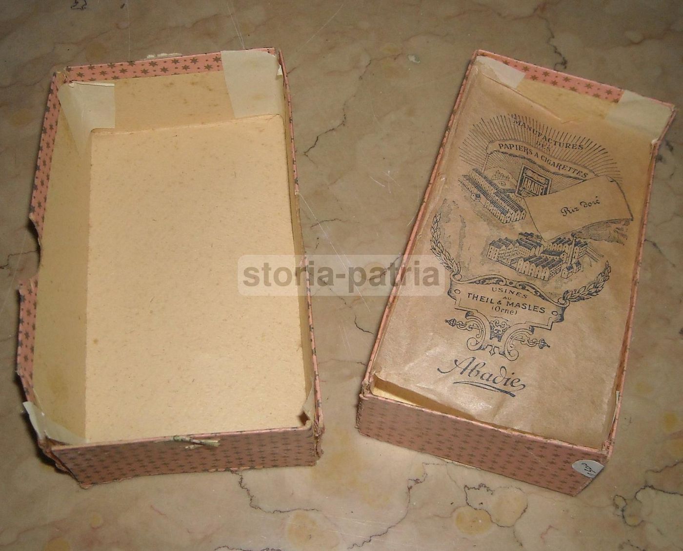 Astuccio Pubblicitario Riz Abadie Cartine Sigarette Trieste 1920