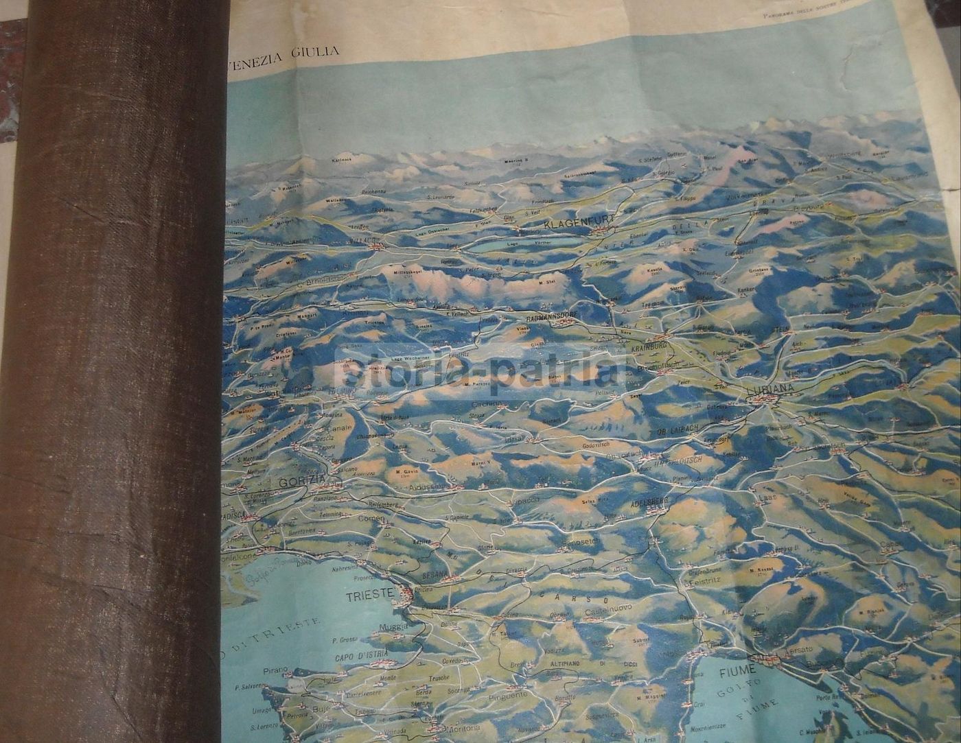 Mappa Del Triveneto, Venezia Giulia E Tridentina. Edizione Vallardi, Anni '20