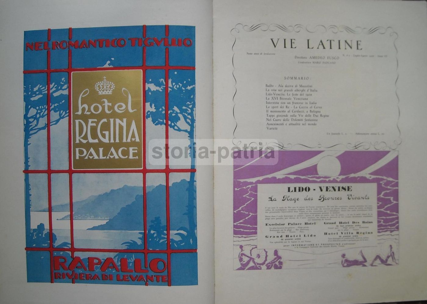 Vie Latine 1928 Cortina d'Ampezzo   Alberghi, Dolomiti, Venezia, Bologna