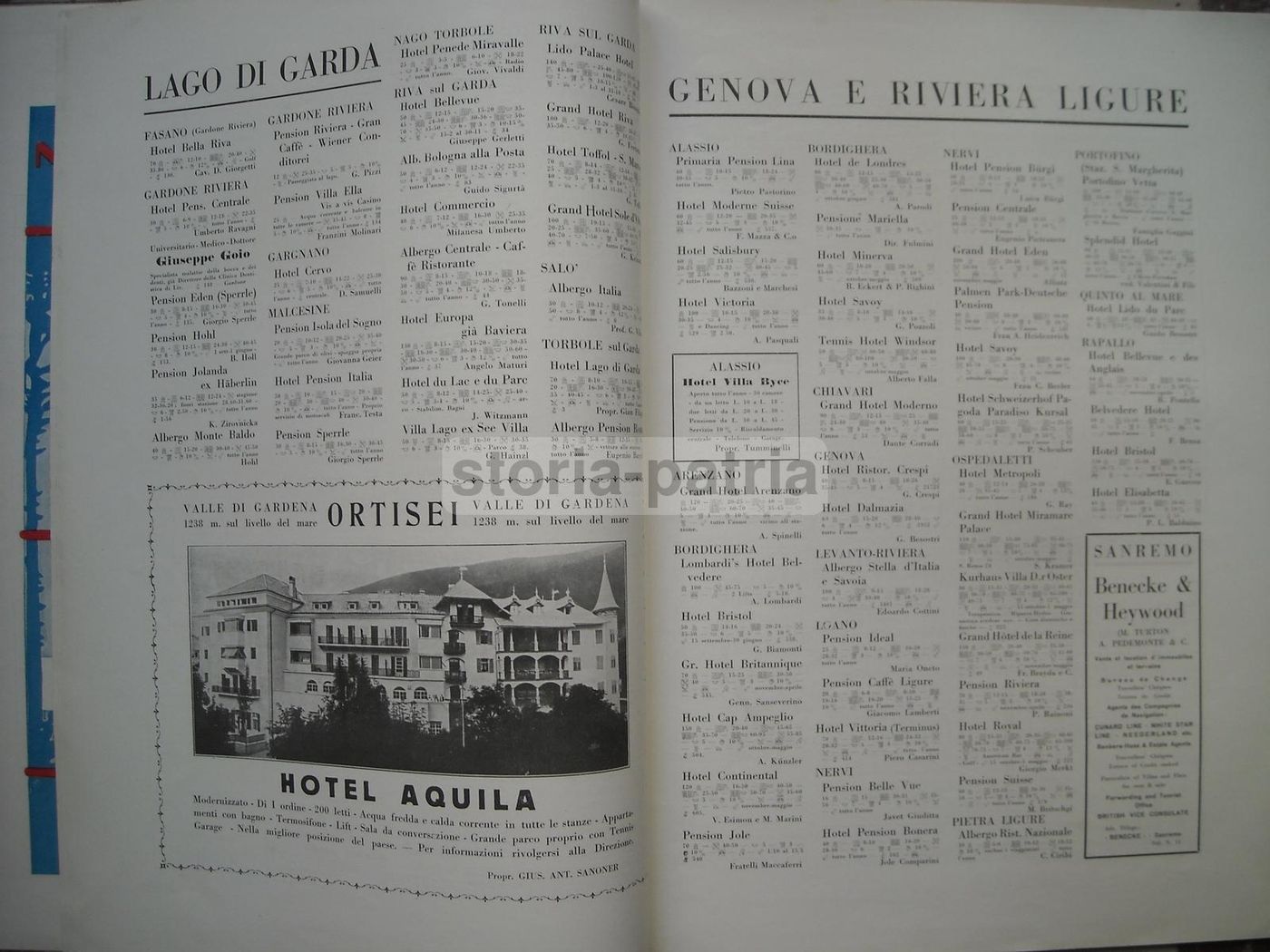 Vie Latine 1928 Cortina d'Ampezzo   Alberghi, Dolomiti, Venezia, Bologna