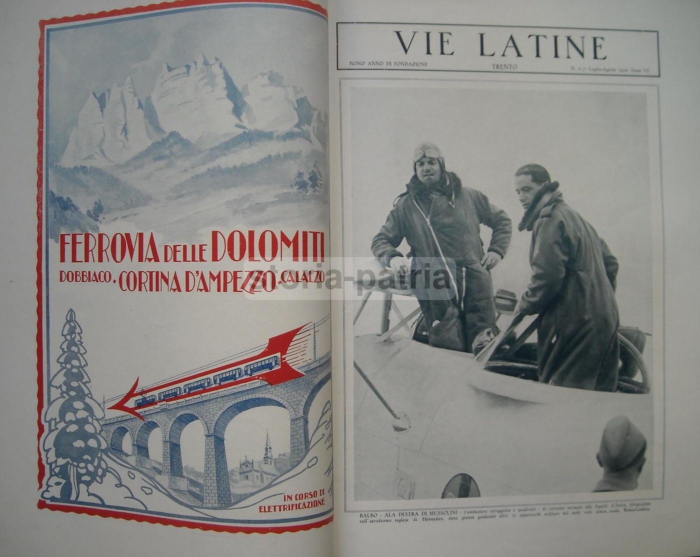 Vie Latine 1928 Cortina d'Ampezzo   Alberghi, Dolomiti, Venezia, Bologna