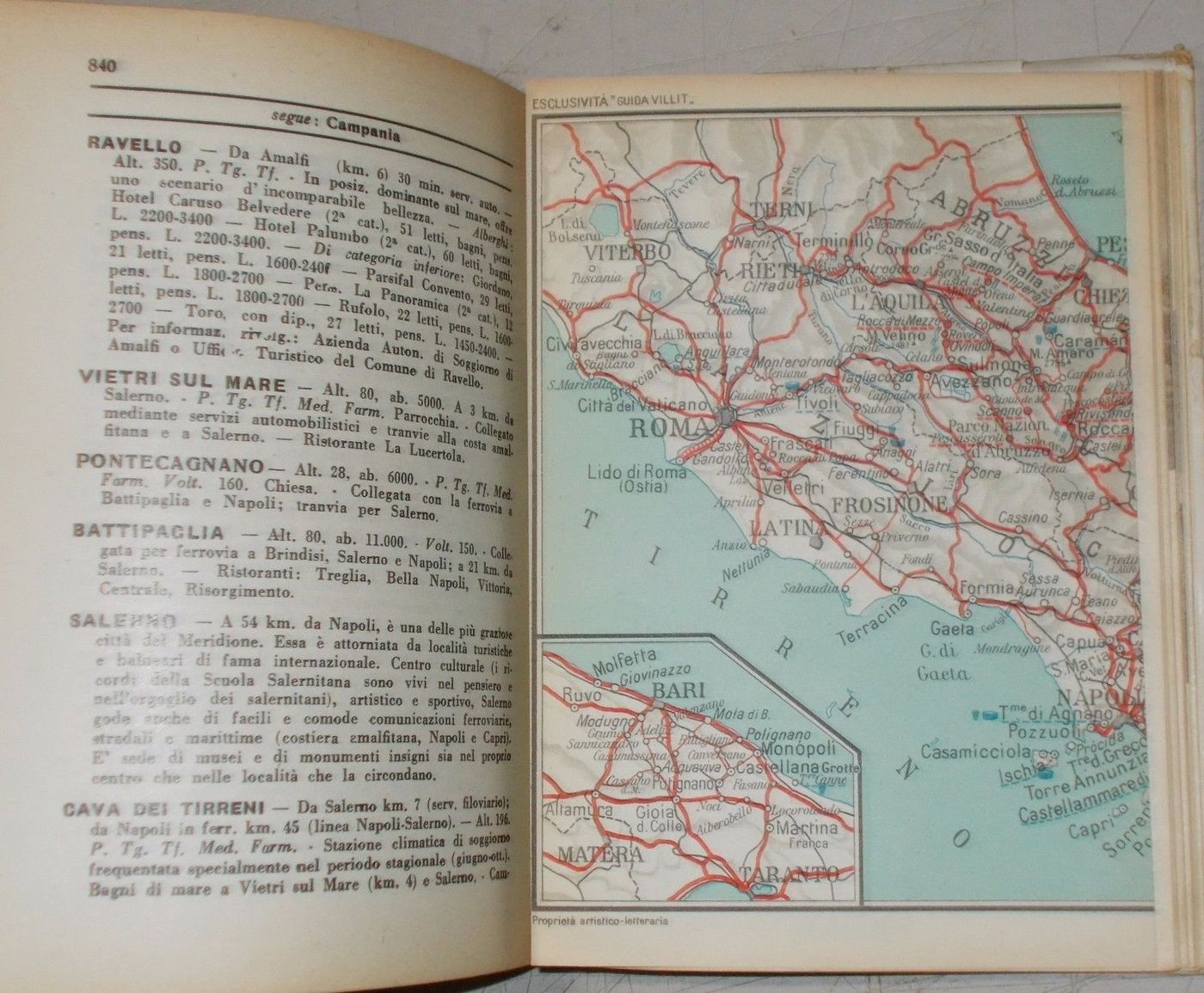 Guida Villit 1955: Villeggiature E Centri Termali Italiani
