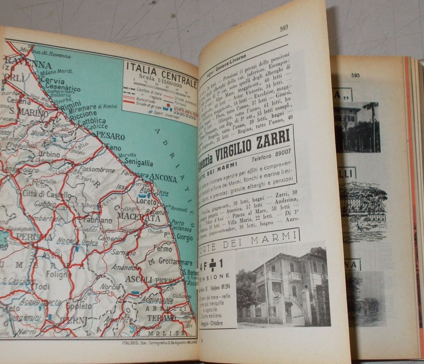 Guida Villit 1955: Villeggiature E Centri Termali Italiani