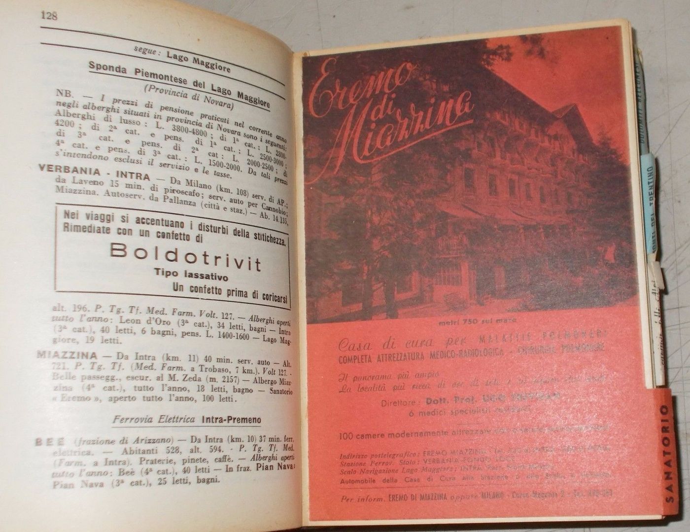 Guida Villit 1955: Villeggiature E Centri Termali Italiani