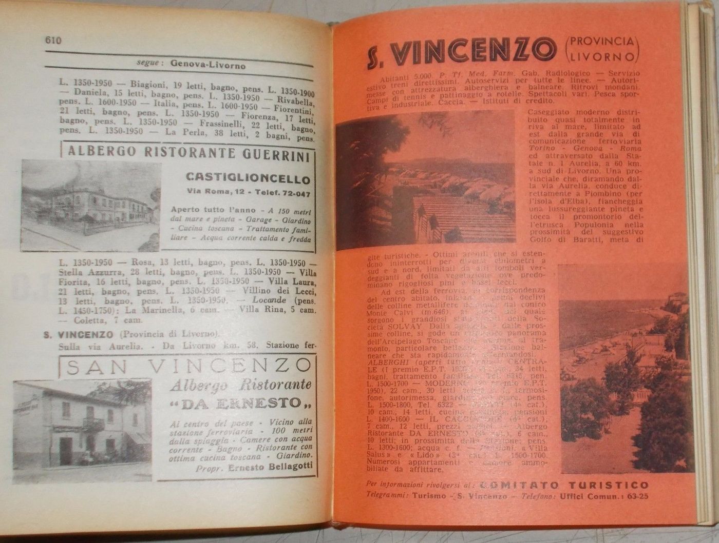 Guida Villit 1955: Villeggiature E Centri Termali Italiani