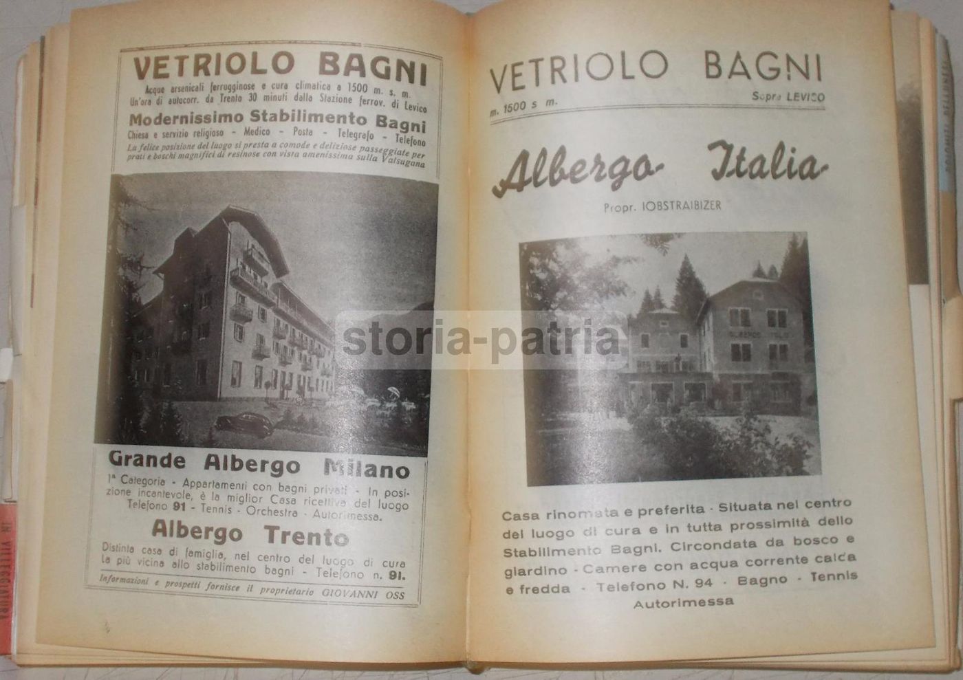 Guida Villit 1955: Villeggiature E Centri Termali Italiani