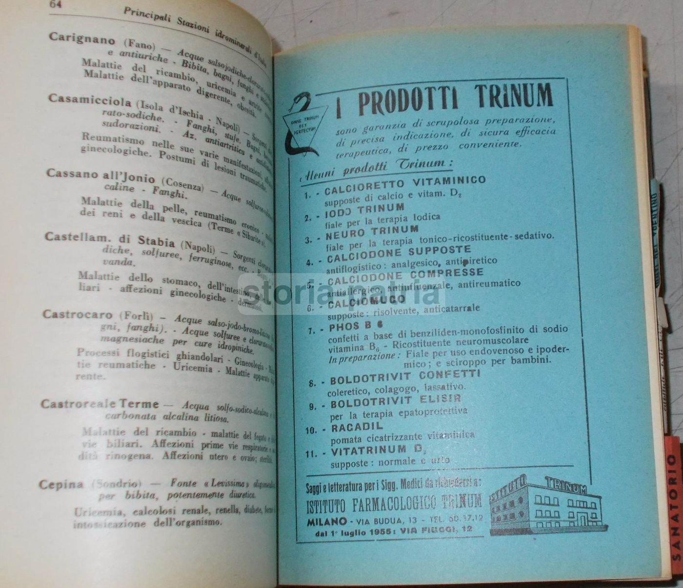Guida Villit 1955: Villeggiature E Centri Termali Italiani