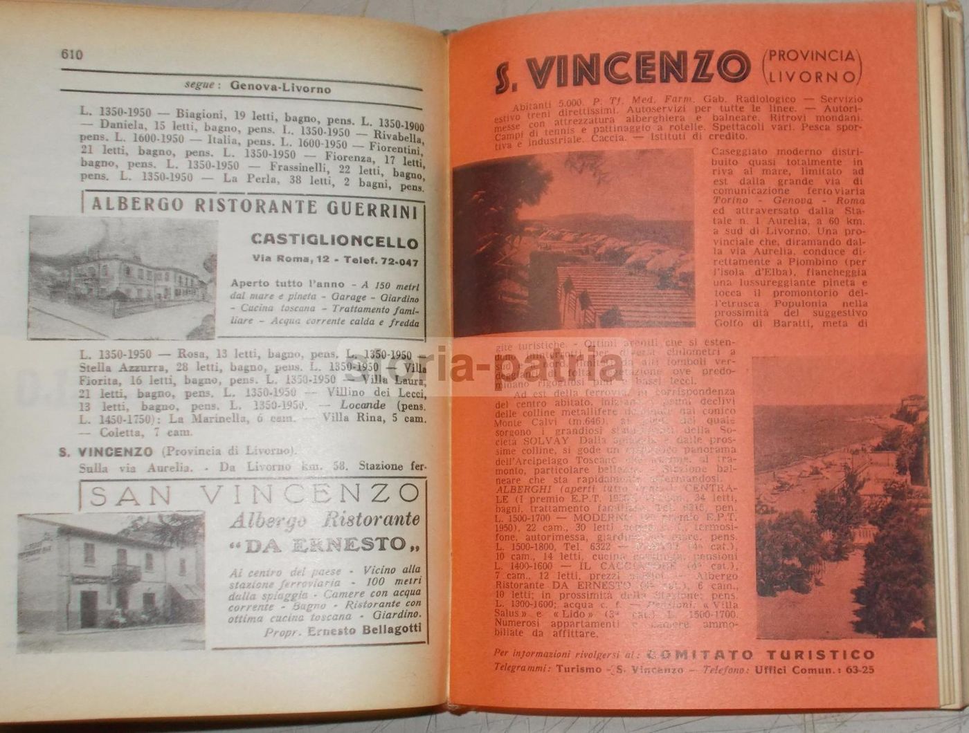 Guida Villit 1955: Villeggiature E Centri Termali Italiani