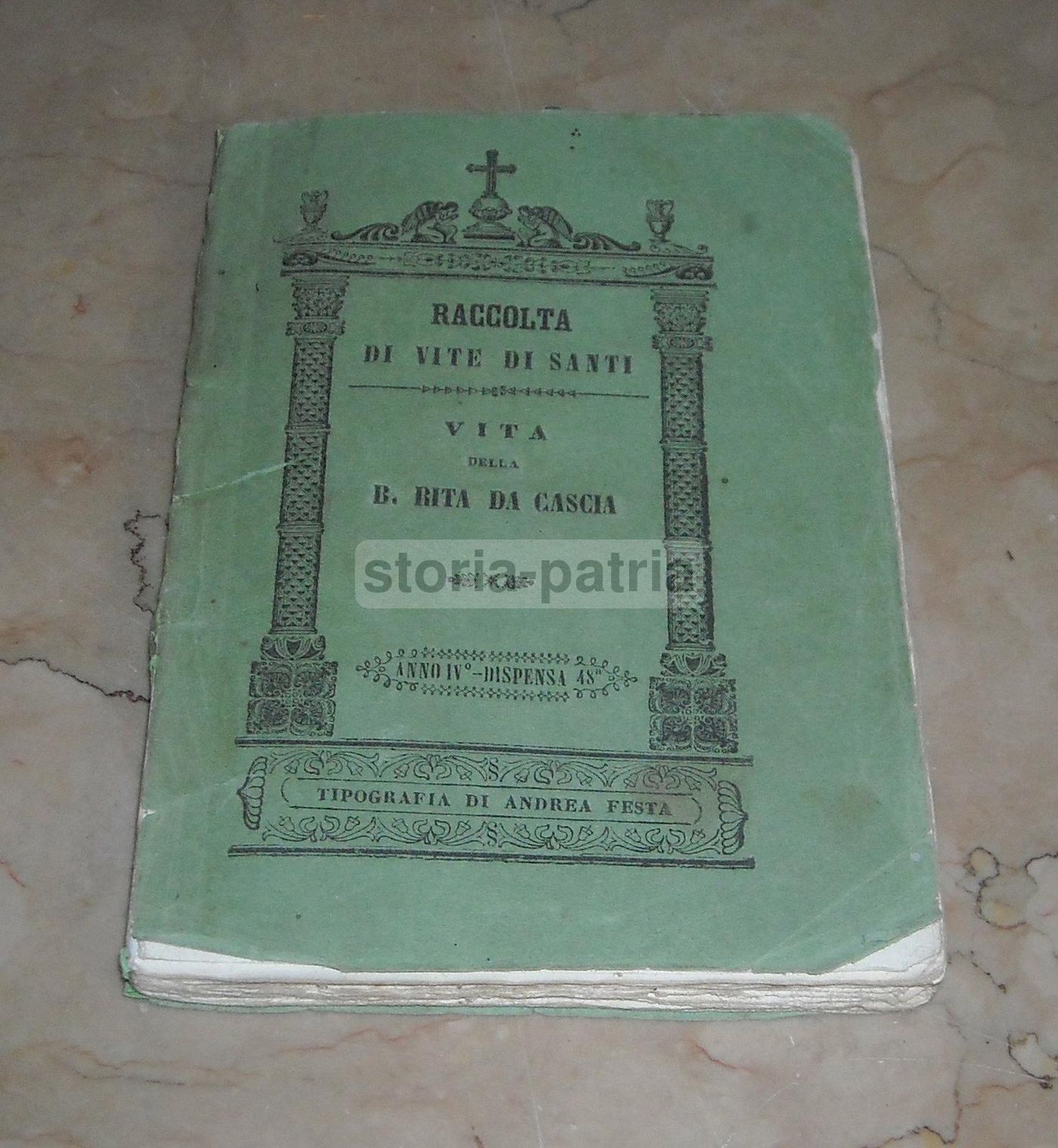 Vita Della B. Rita Da Cascia Di Lorenzo Tardy, Napoli 1857