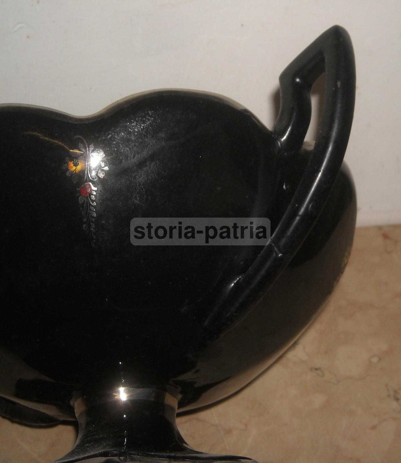 Centrotavola Ceramica Deruta Decorazione Floreale Policroma Anni 30
