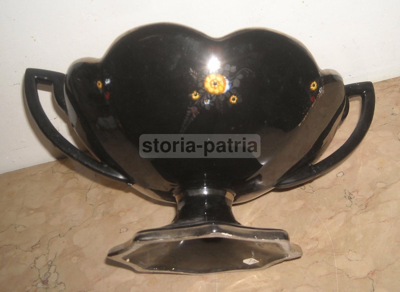 Centrotavola Ceramica Deruta Decorazione Floreale Policroma Anni 30