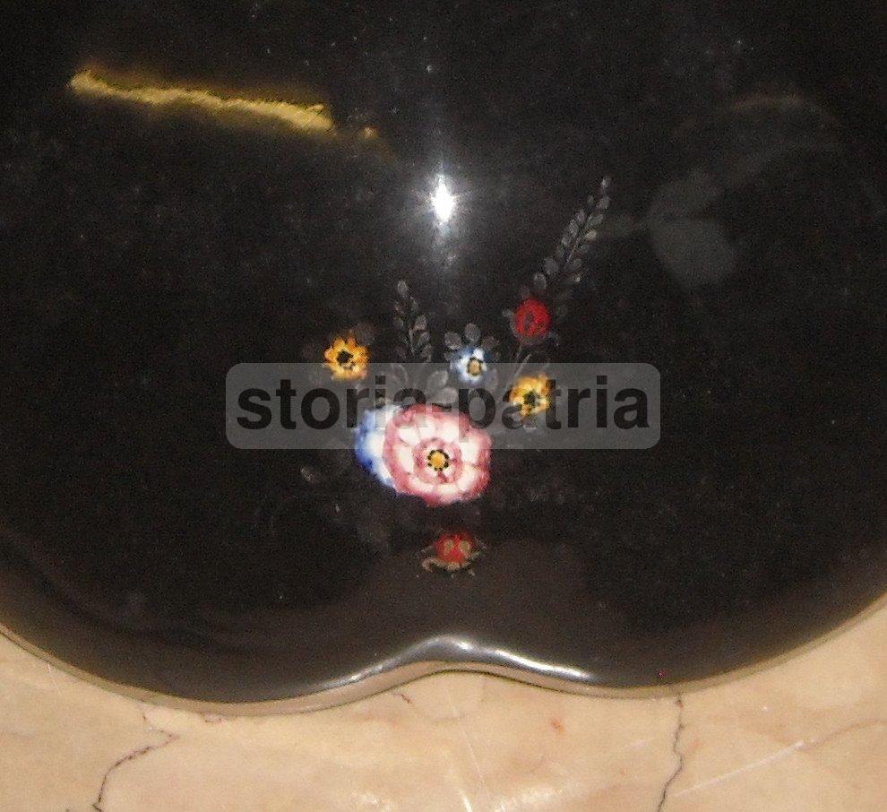 Centrotavola Ceramica Deruta Decorazione Floreale Policroma Anni 30
