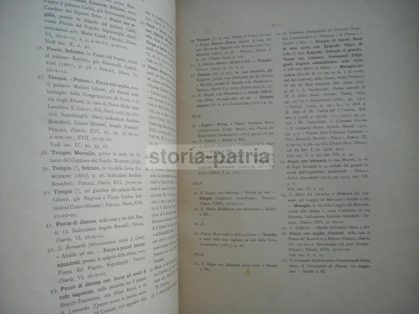 Orvieto Etrusca (1928)   Studio Archeologico Con Mappa E Tavole Di Carlo d'Aloisio Da Vasto