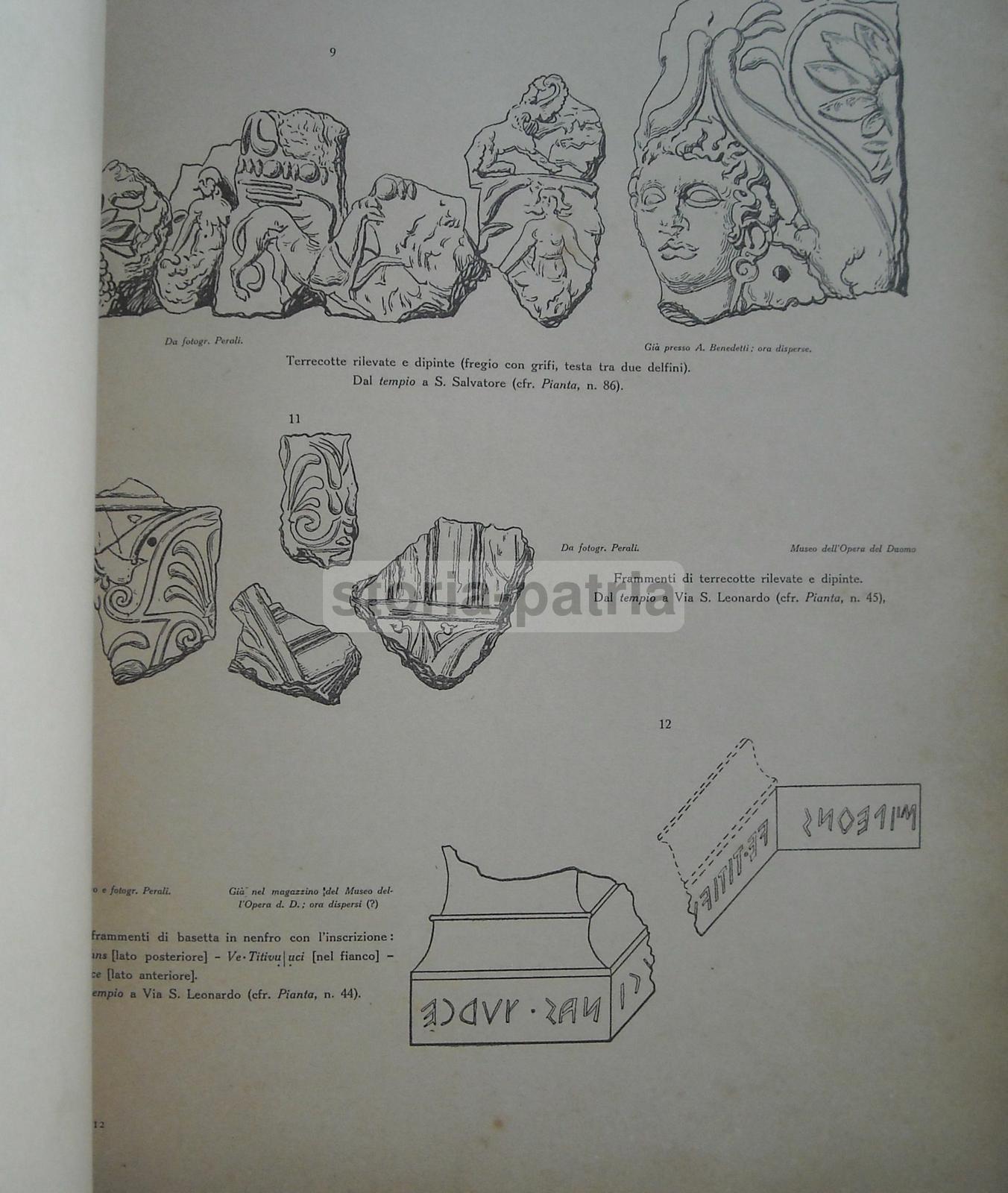 Orvieto Etrusca (1928)   Studio Archeologico Con Mappa E Tavole Di Carlo d'Aloisio Da Vasto