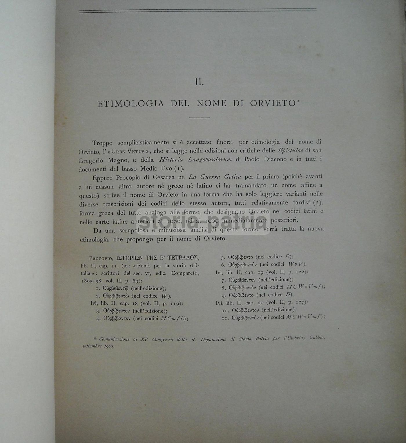 Orvieto Etrusca (1928)   Studio Archeologico Con Mappa E Tavole Di Carlo d'Aloisio Da Vasto