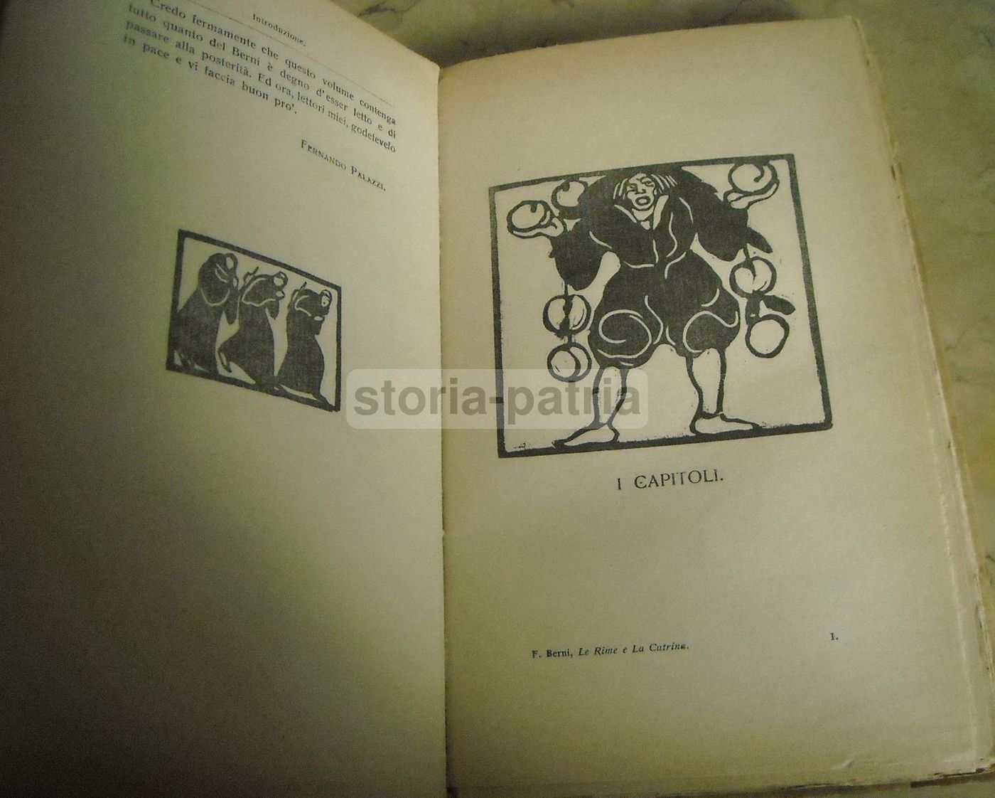 Francesco Berni: Le Rime E La Catrina. Formiggini, 1924. Illustrato