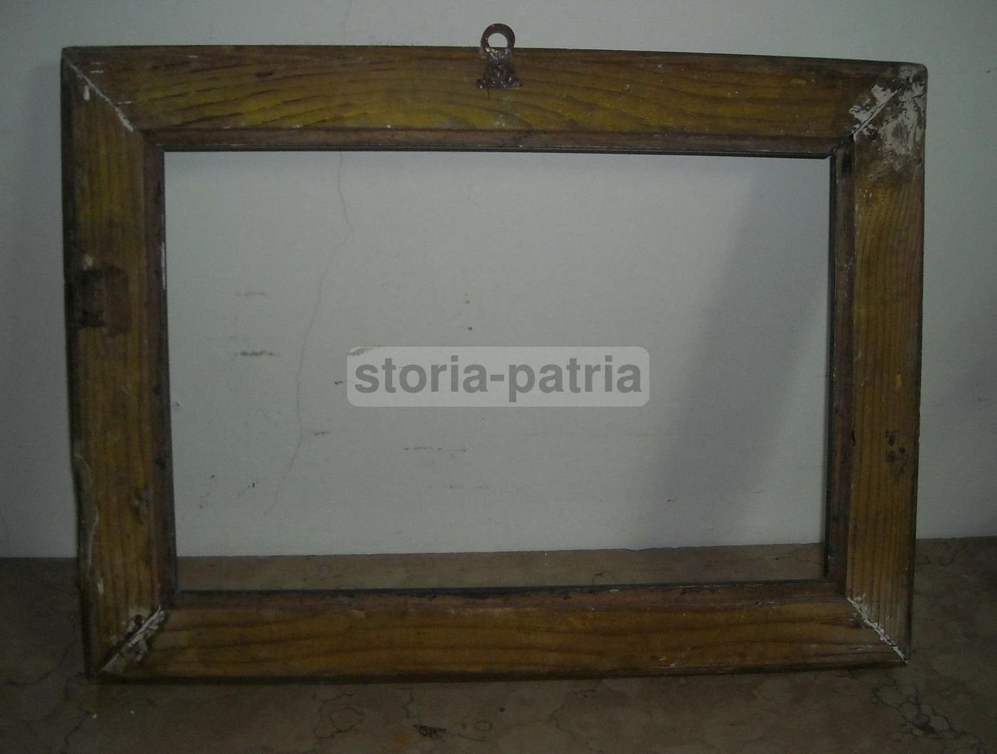 Cornice Antica Fine '800 Primo '900 Argentata 43x31 Cm