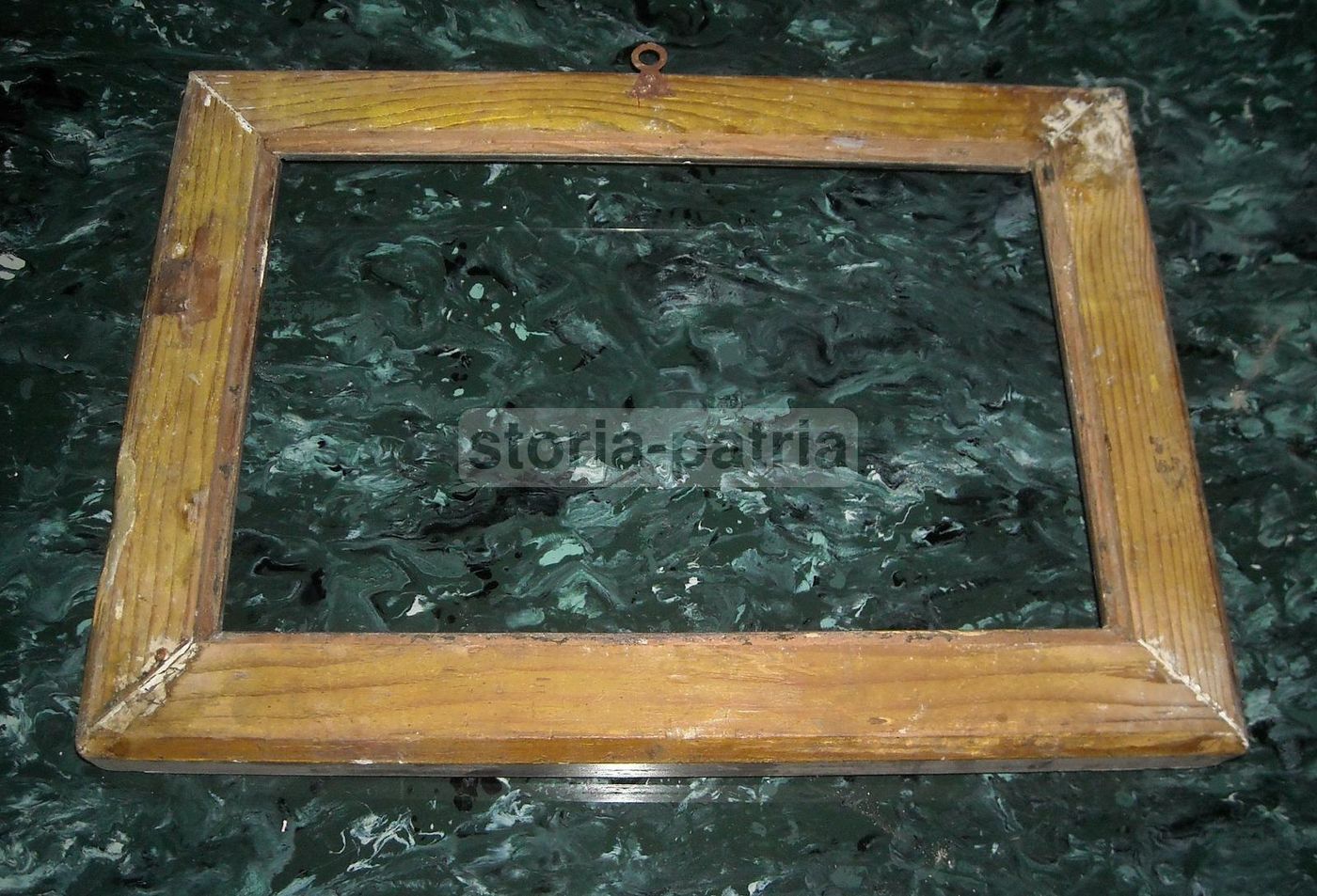Cornice Antica Fine '800 Primo '900 Argentata 43x31 Cm