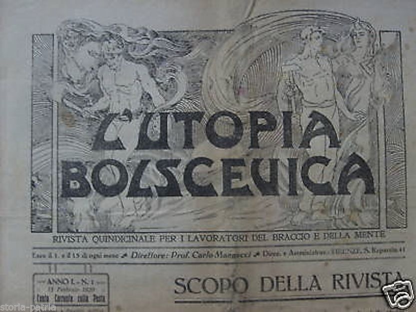 L'Utopia Bolscevica 1920, Rivista Storica, Bolscevismo, Lenin, Nitti