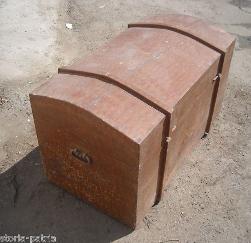 Baule Da Viaggio Antico In Legno, Inizio '900