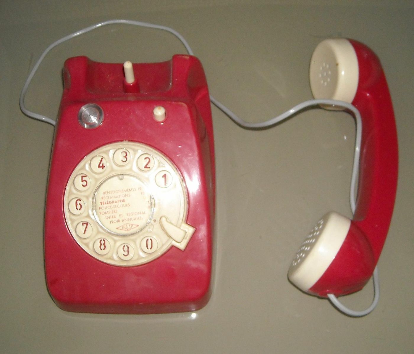 Coppia Telefoni Giocattolo Ingap Vintage Anni 60 Con Scatola