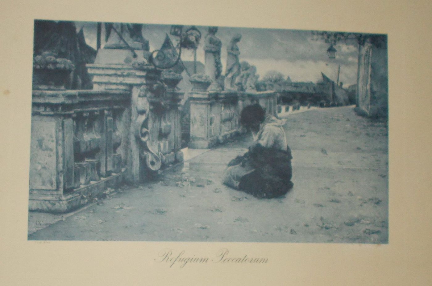 Luigi Nono: Refugium Peccatorum. Stampa Tipolitografica, 1900 Circa