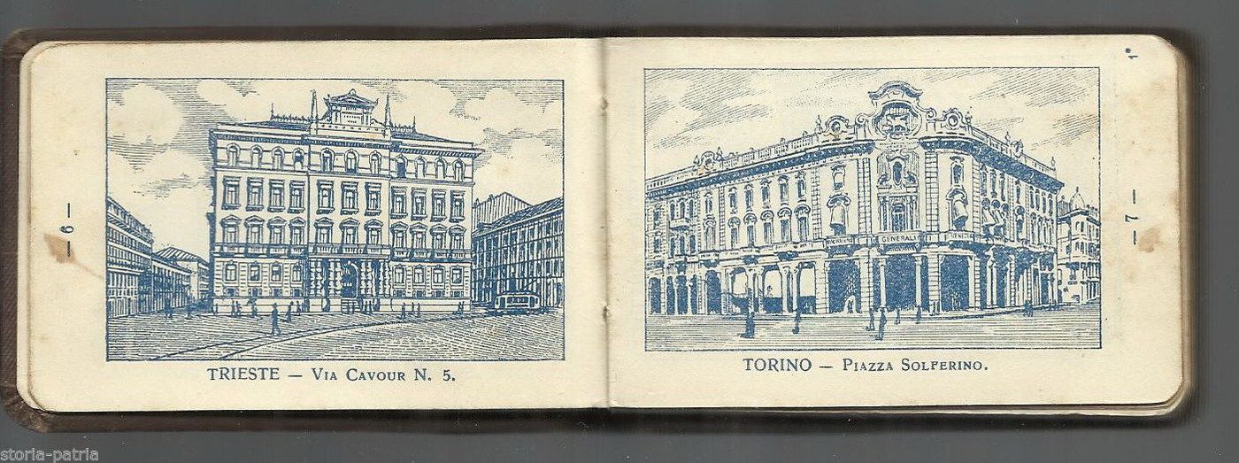 Agendina Assicurazioni Generali Venezia 1922 Palazzi Sedi Italiane
