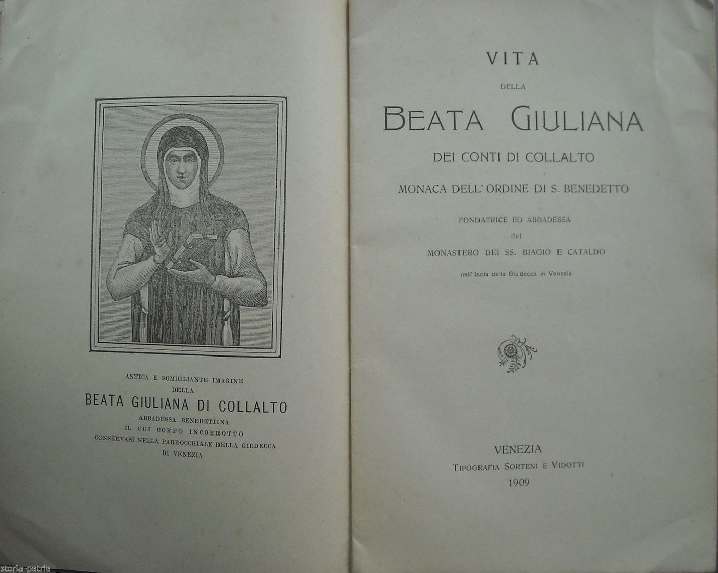Vita Della Beata Giuliana Di Collalto, Venezia, Giudecca, 1909