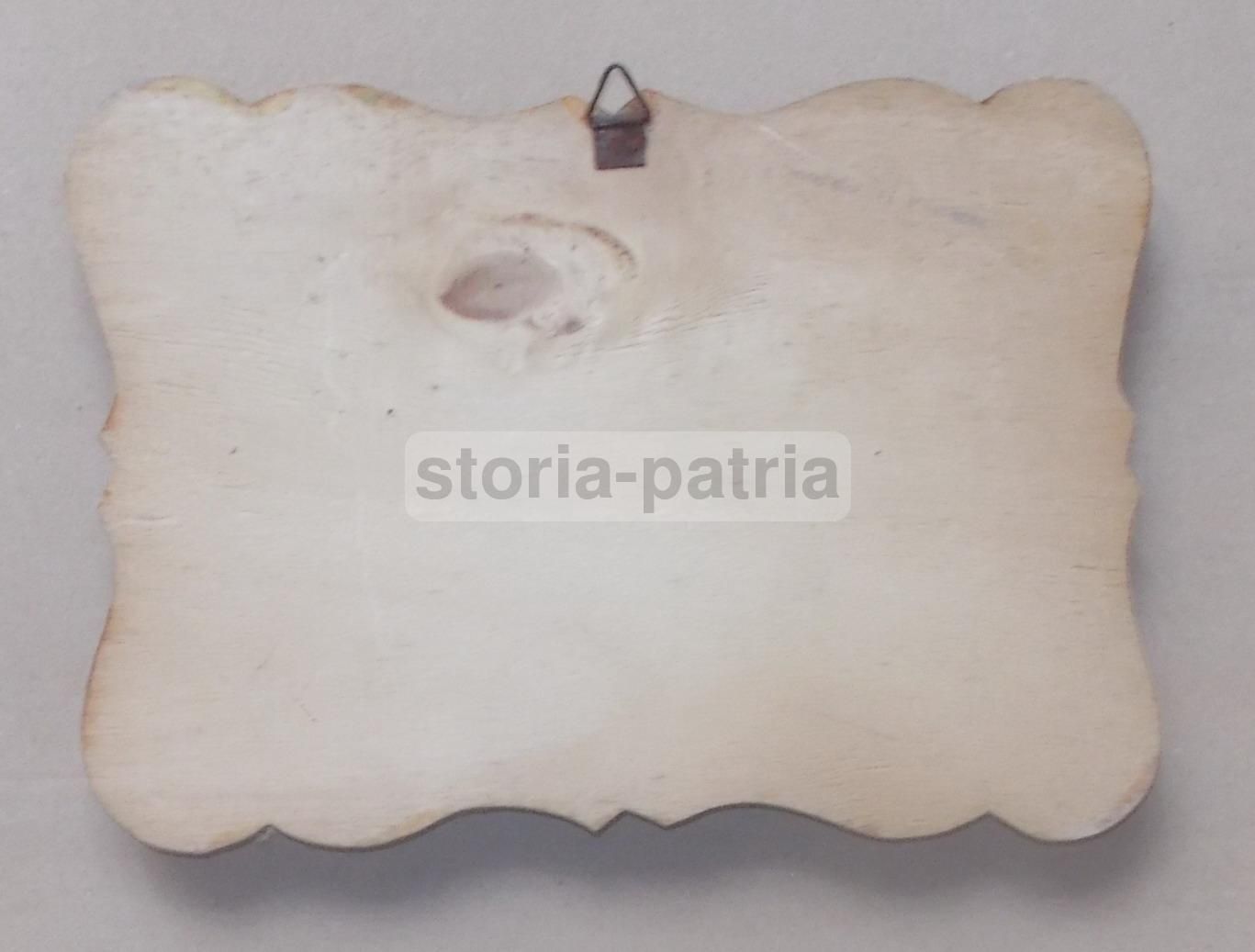 Stampa Colorata Piazza San Marco Venezia Su Legno Traforato 1950