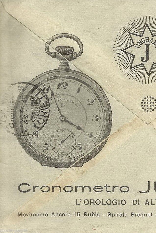 Busta Pubblicitaria Junghans Venezia 1926 Francobollo Francescano