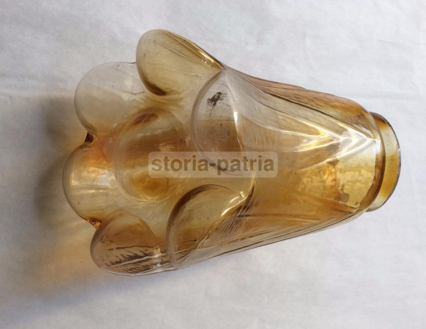 Coppa In Vetro Di Murano A Forma Di Fiore Per Lampada, Anni '50