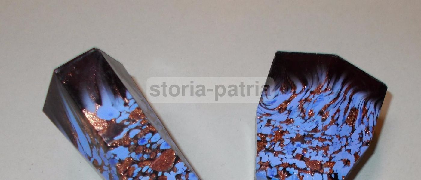 Coppia Di Bicchierini Da Liquore In Vetro Veneziano, Anni '20