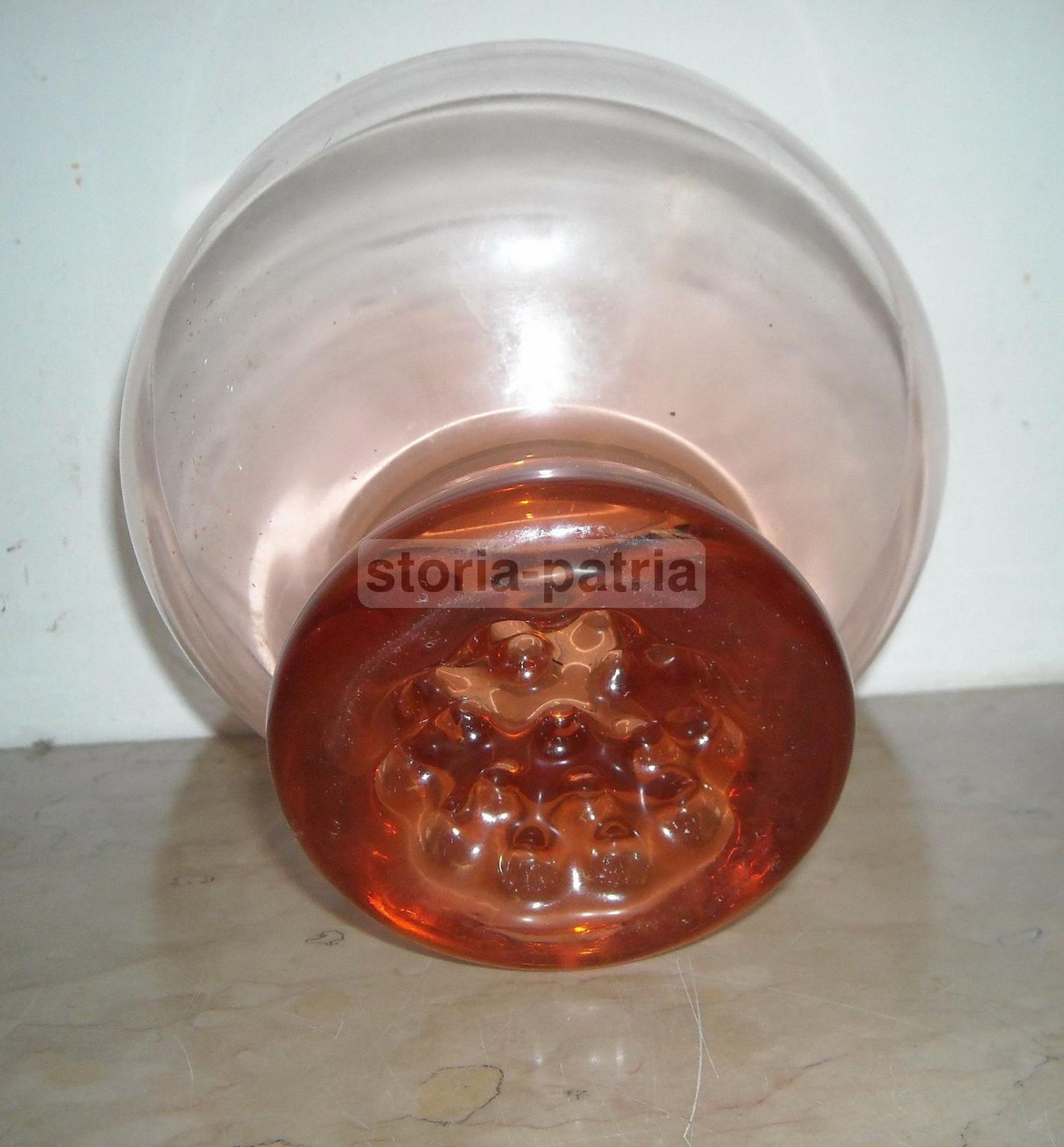 Set 5 Ciotole Vetro Rosa Anni '50 Per Gelato E Macedonia