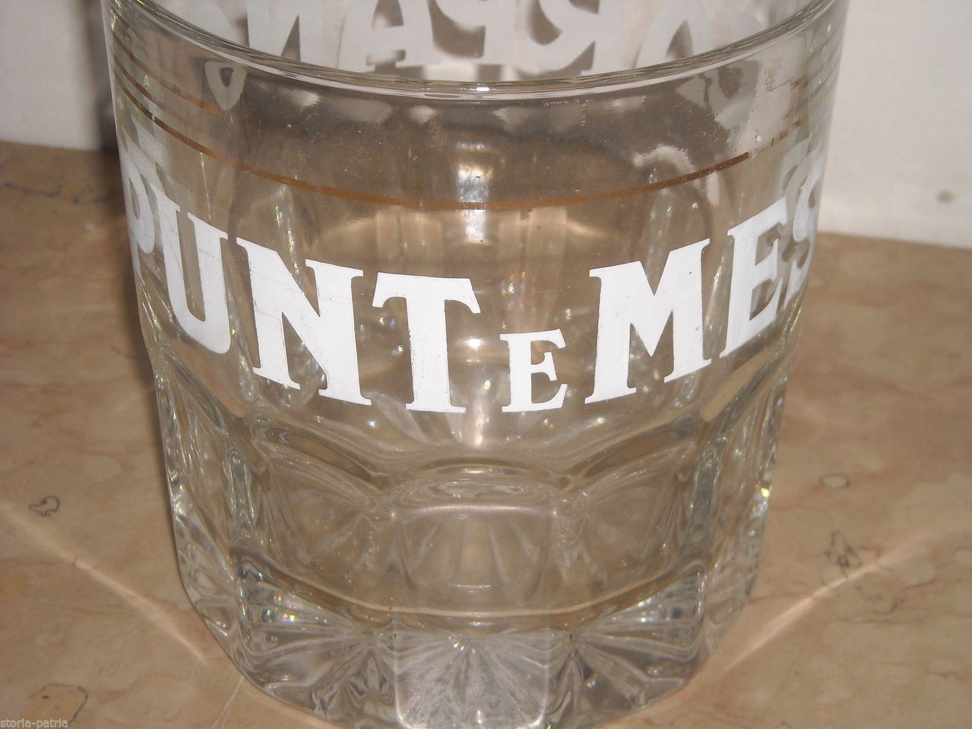 Vaso In Vetro Carpano Punt E Mes Vintage Anni 70 80 Pubblicitario