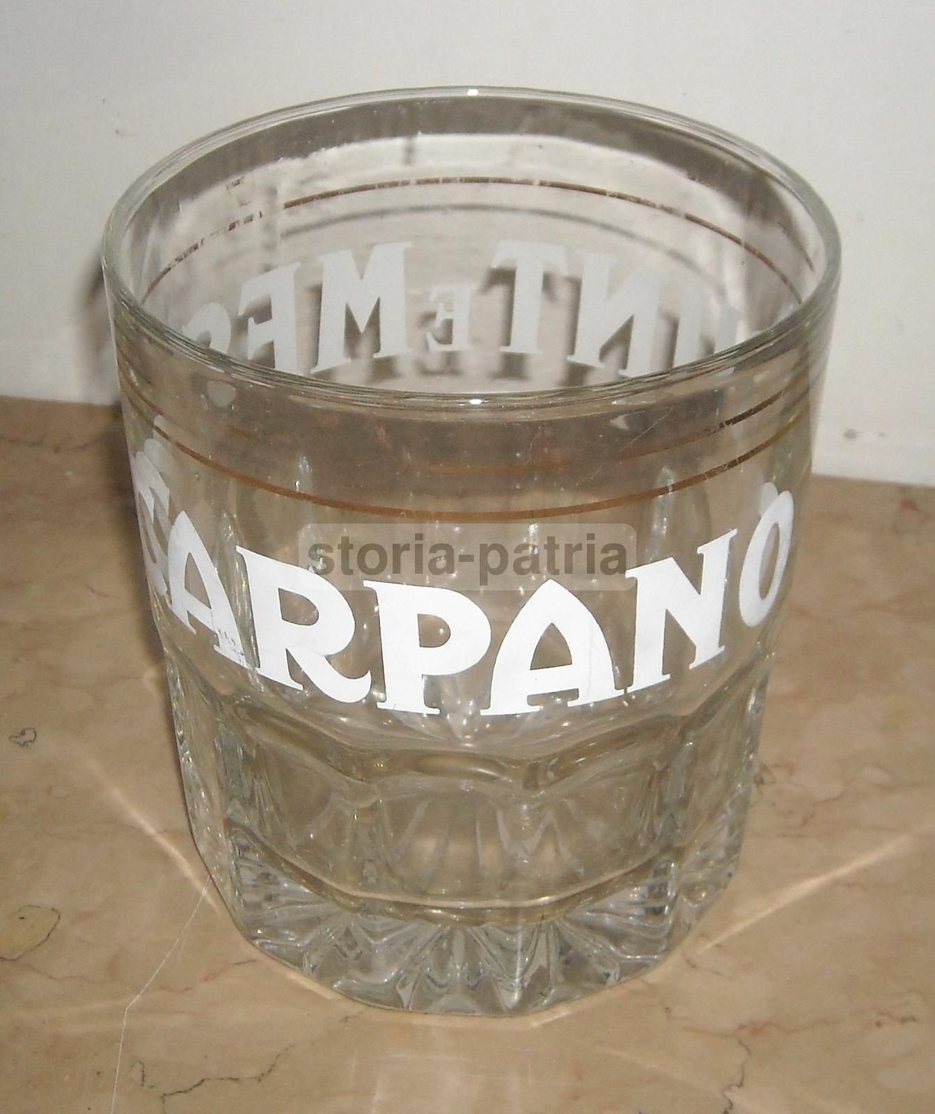 Vaso In Vetro Carpano Punt E Mes Vintage Anni 70 80 Pubblicitario