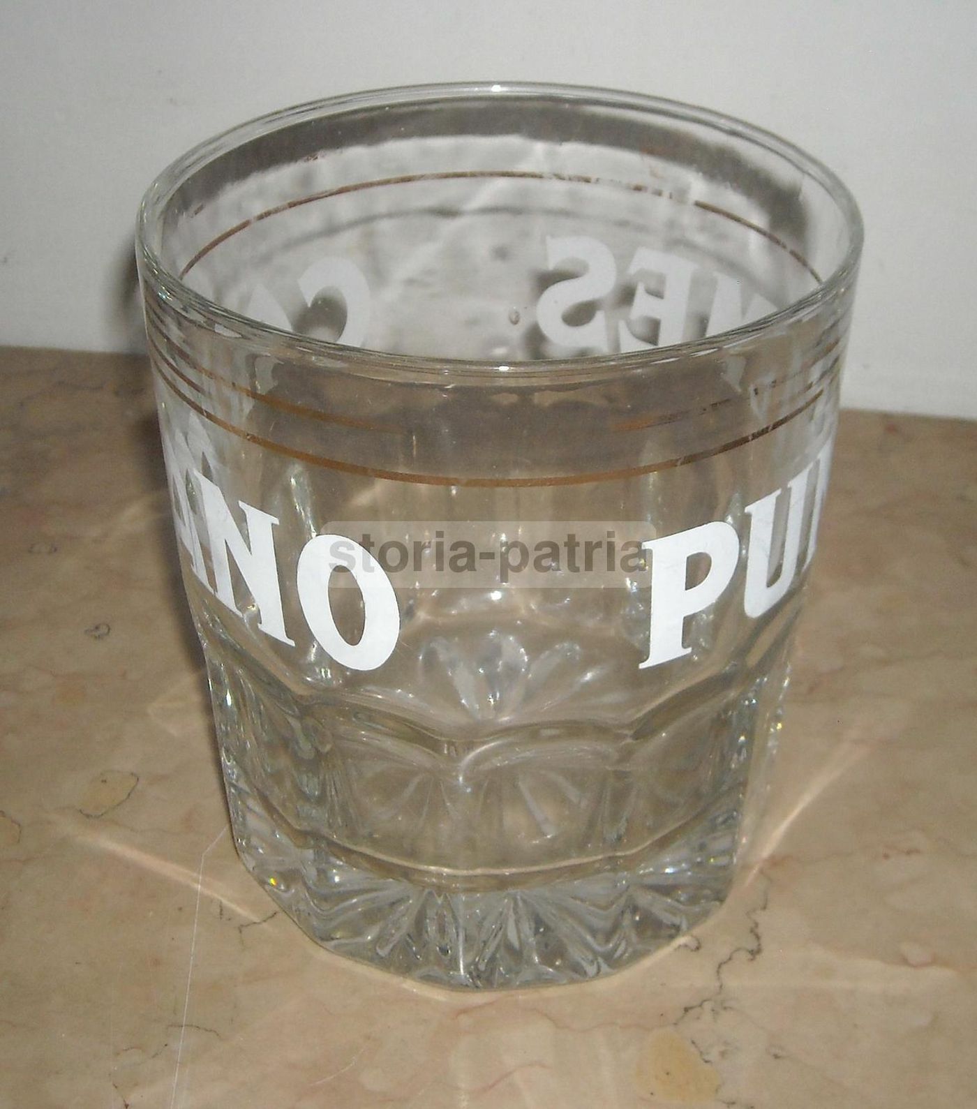 Vaso In Vetro Carpano Punt E Mes Vintage Anni 70 80 Pubblicitario