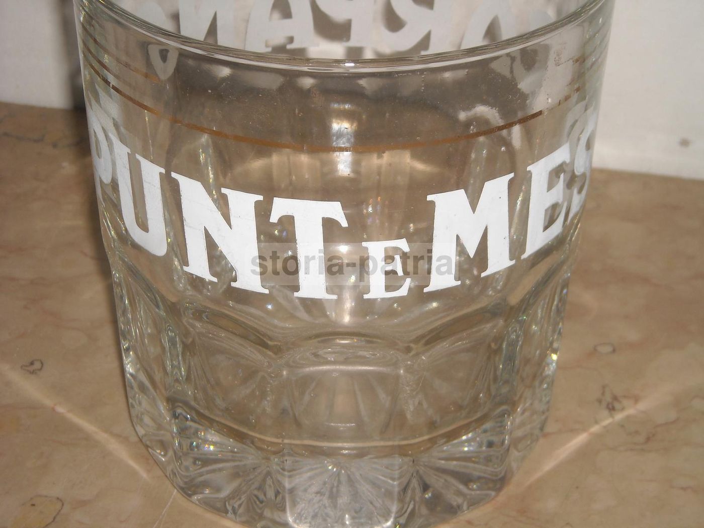 Vaso In Vetro Carpano Punt E Mes Vintage Anni 70 80 Pubblicitario